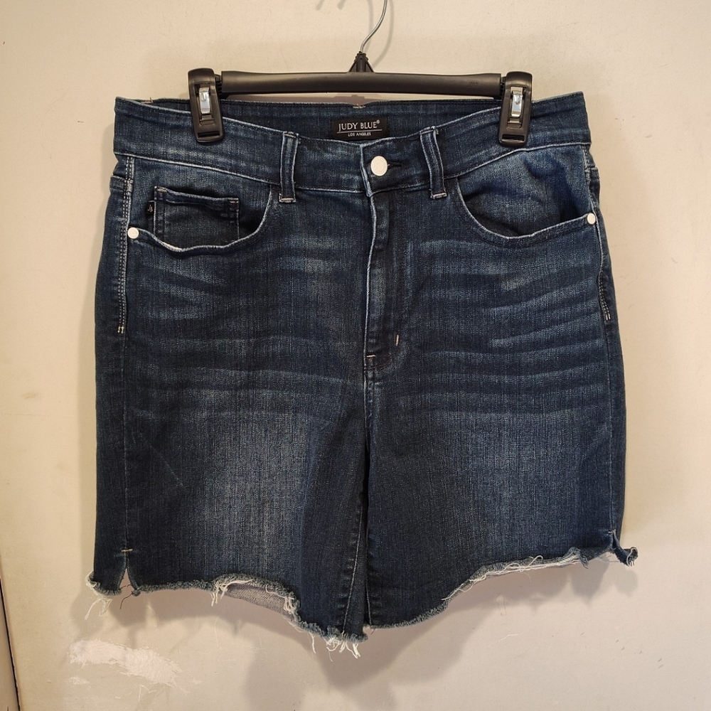 Judy Blue Dark Wash Denim Jean Shorts